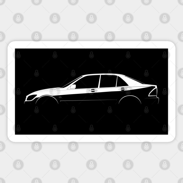 Lexus IS 200 (XE10) Silhouette Magnet by Car-Silhouettes